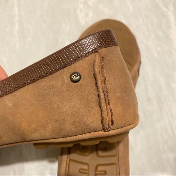 UGG suede leather brown moccasins - Picture 4 of 7